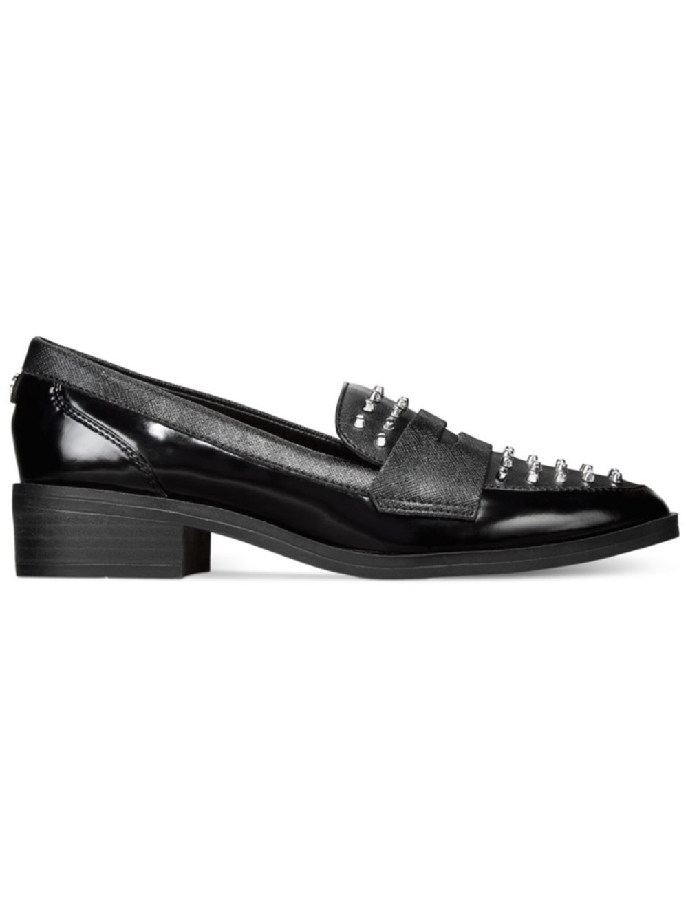 CIRCUS Sam Edelman Lali Black Studded Penny Loafers Spiked Oxford Grunge 6.5